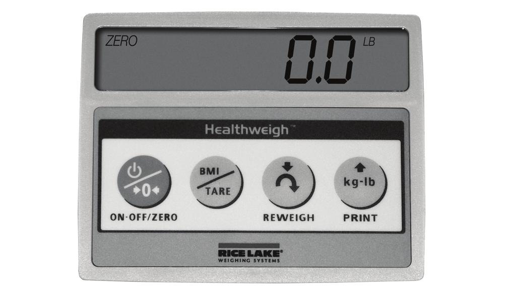 3.0 Scale Operation The display has various front panel keys. They are shown below. Figure 3-1. Front Panel Display Keys Key Name ON-OFF/ZERO Function ON-OFF - Switches the scale on or off.