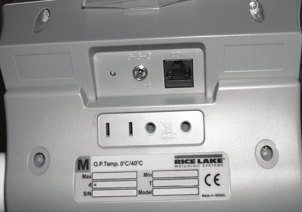 AC Power Connections The Digital Bariatric Handrail Scale has a 120 VAC adaptor or 230 VAC adaptor to use when power is readily available.