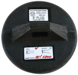 K-7 Pipe Plugs 6" to 60" The Pipe Plug The Pipe Plug can be used in Gas, Sewer, Water and Storm Drainage Applications.