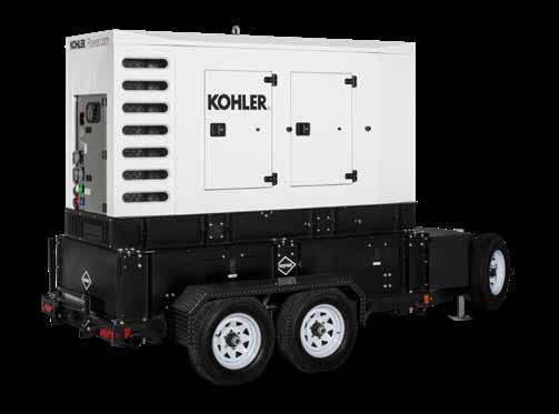 MOBILE GENERATORS Take your power to go. 70 125 kw Quiet, reliable KOHLER mobile generators give you dependable power anywhere, from remote construction sites to public events to storm recovery.