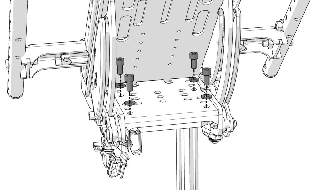 Seats Seats Removal of PS on chassis with seat angle mechanism. 1. Raise the seat angle. 2. Switch off the main power switch on the control panel. 3. Remove the control panel. See page 42-43.