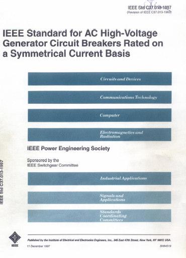 Standards IEEE C37-013 1.