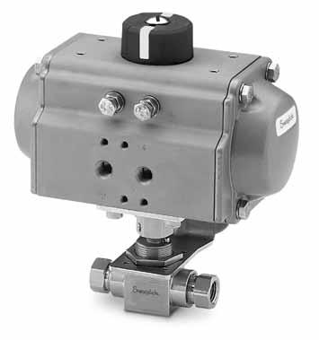 ISO 5211-Compliant s for Swagelok Ball s 5 83 s For valve features, materials of construction, and technical data, see the Swagelok Trunnion Ball s 83 catalog, MS 01 166.