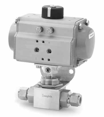 actuator and mounting bracket, add an actuator designator to a valve ordering number from the catalog listed above.