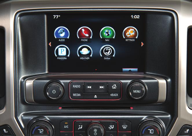 GMC IntelliLink Radio with 8-Inch* Color Screen Refer to your Owner Manual for important safety information about using the infotainment system while driving.