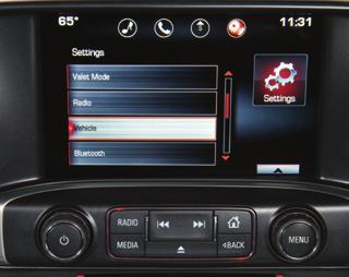 Vehicle Personalization Some vehicle features can be customized using the audio controls or the touch screen buttons.