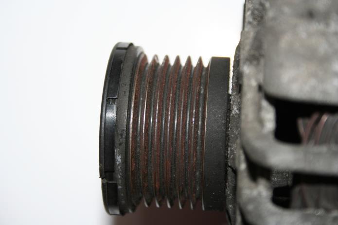 ALTERNATORS SEVERE CORROSION AND PULLEY SEIZED: (Where severe corrosion has resulted in a seized pulley) The alternator s pulley should be in reasonably clean condition as it is covered by the drive