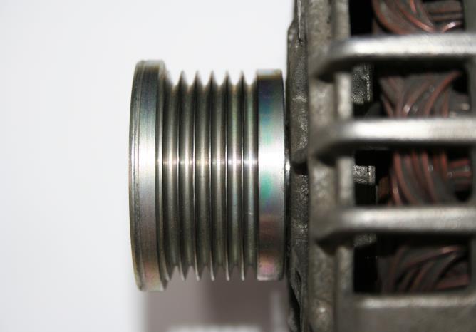 If the pulley and unit show evidence of severe corrosion and the pulley will not rotate, then the unit should be rejected back to the customer as it is likely that this unit has not recently been