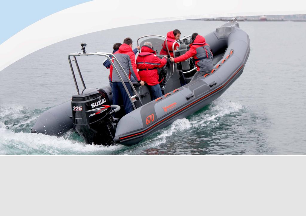 LARGE LENGHT RIBS 670 SCUBA TAILOR-MADE DESIGN, SAFETY & COMFORT The Narwhal 670 is an incredibly versatile Rib which can be used for professional or leisure purposes.
