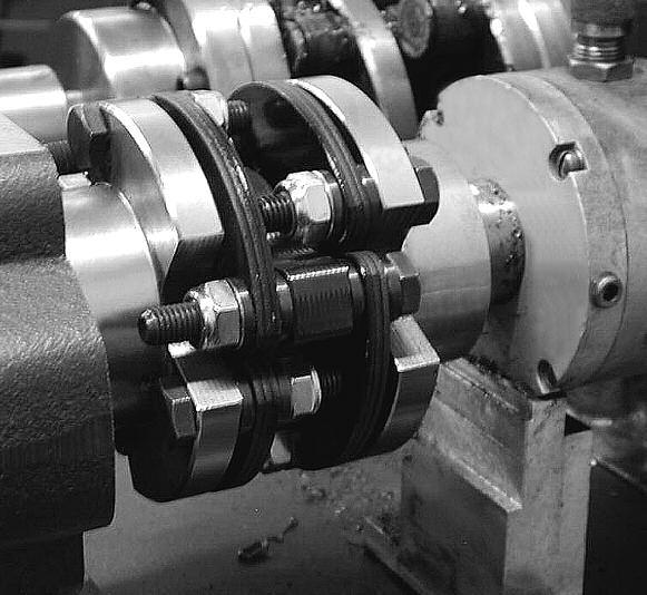 Double Flex - Aluminum (Shown with Clamp Style Hub) The double flex coupling is ideal for applications where shafts are double-bearing supported or where additional parallel misalignment is present