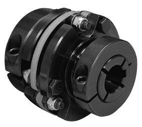 Single Flex Coupling With Set Screw Style Hub Steel -Dimensional Information Clamp style is available with or without keyway.