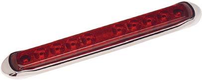 50 Patent #D512,790 15 Slimline LED Stop, Tail, Turn Light w/ Reflectivity Degrees 250-4450 - Red / Red Lens w/ Reflectivity 250-4453 - Red / Red