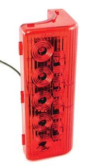 LED Wrap-A-Round Tail Light 290-4400 Red/Red Lens 290-4500 Red/Clear