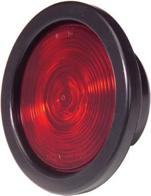 22 4 Round LED Stop, Tail, Turn Light Grommet or Flange Mount 240-4400 - Red / Red Lens 240-4500 - Red / Clear Lens 241-4400 - Red / Red Lens Flange Mount 241-4500 - Red / Clear Lens Flange Mount