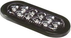 LED Mini Sidemarker / Clearance Light Shown with optional chrome trim ring and