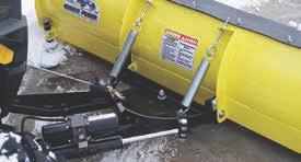 Powered by a single, 3/4 chrome hydraulic shaft, Eagle Plow Blades can move snow exactly