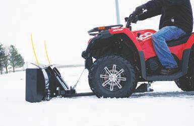 The Original Eagle Plow system mounts to the belly of your ATV & offers an easy install. A winch or hand lift kit are needed to lift the blade.