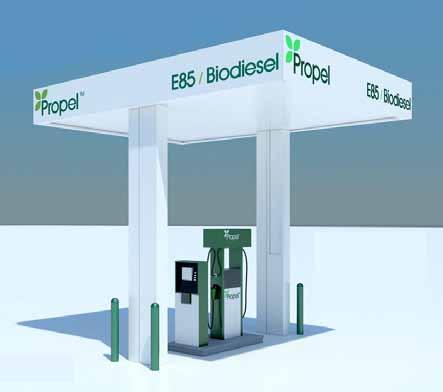 Propel Station Design Clean Fuel Point Model Fast to Deploy: Prefabricated, multi-configurations, four week build Strategic Locations: Targeted