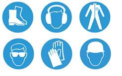 Always wear correct PPE. DAMAGED MACHINE HAZARD Do not use a damaged or malfunctioning machine.