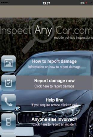 Using our damage repair app (pictured) Uploading information direct to