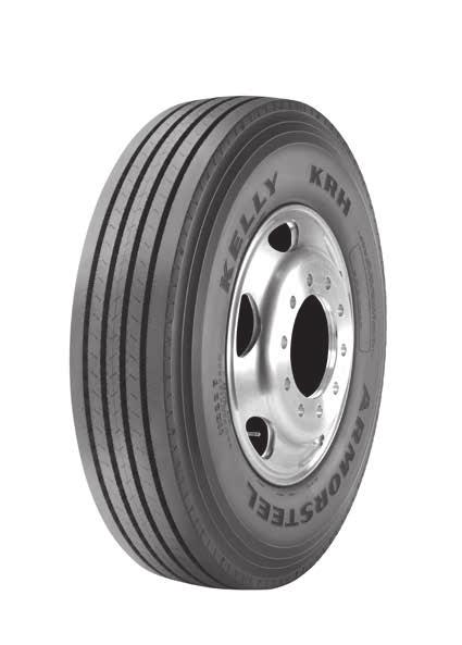 treadwear and long tread life All-steel casing and belts enhance toughness and help increase casing life Rim Diameter Radius RPM RPK Tread Depth Min. Spacing 11R22.