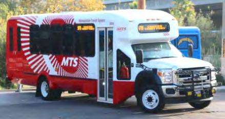 There are three distinct fleets, all CNG-powered: 2.1.B.1 2.1.B.2 Urban: MTS branded with passenger amenities similar to MTS standard buses.