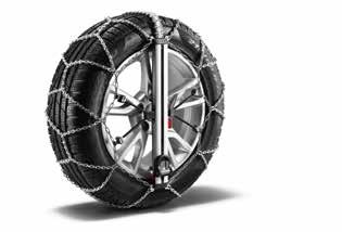 Cast aluminium winter wheels in 5-arm semi-y design Complete winter wheel that can be fitted with snow chains in size 17 x 6.5J with 215/60 R17 tyres.