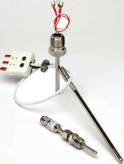 Industrial Resistance Temperature Devices Industrial RTD, Probe Type 900 2, 3 or 4-wire circuit types Custom designs available APPLICATIONS Chemical processing Textile production Automotive Plastics
