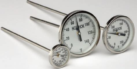 Dial Indicating Thermometers Bimetal, Testing and General Purpose 150 Designed for general purpose testing applications, featuring a weather-resistant, tamper-proof case Pocket sized model is used by