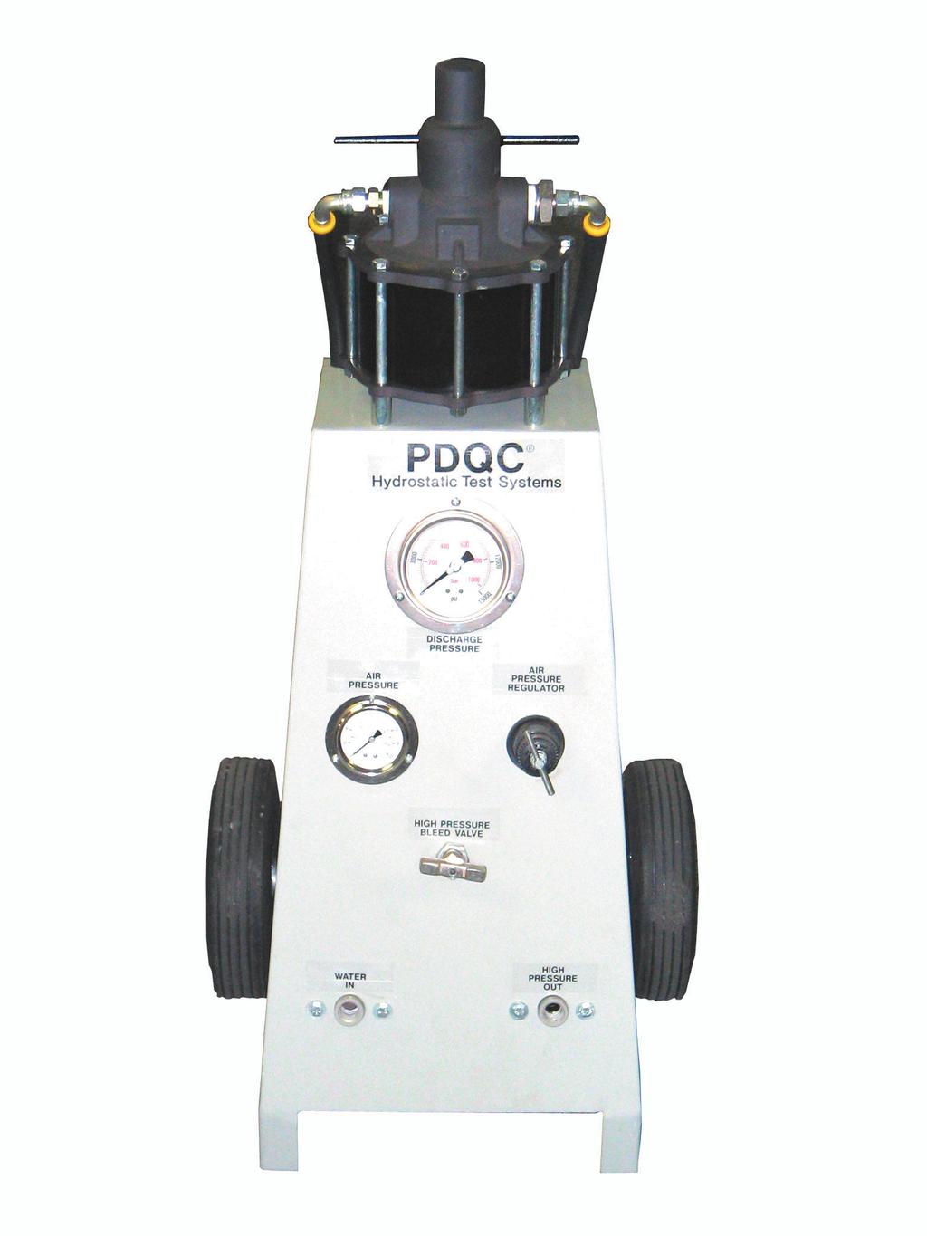 PDQC HYDROSTATIC TEST SYSTEM MANUAL Technical Speciﬁcation Operating