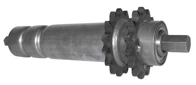 Each additional sprocket is measured from centerline to centerline. Location of sprockets, chain size, and number of teeth must be specified.