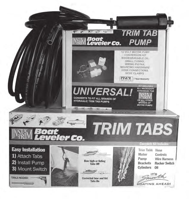 Boat Lever Co. - Insta-Trim Trim Tabs K How Insta-Trim Boat Levelers Work Insta-Trim Boat Leveler tabs are two stainless steel planes installed on the transom.