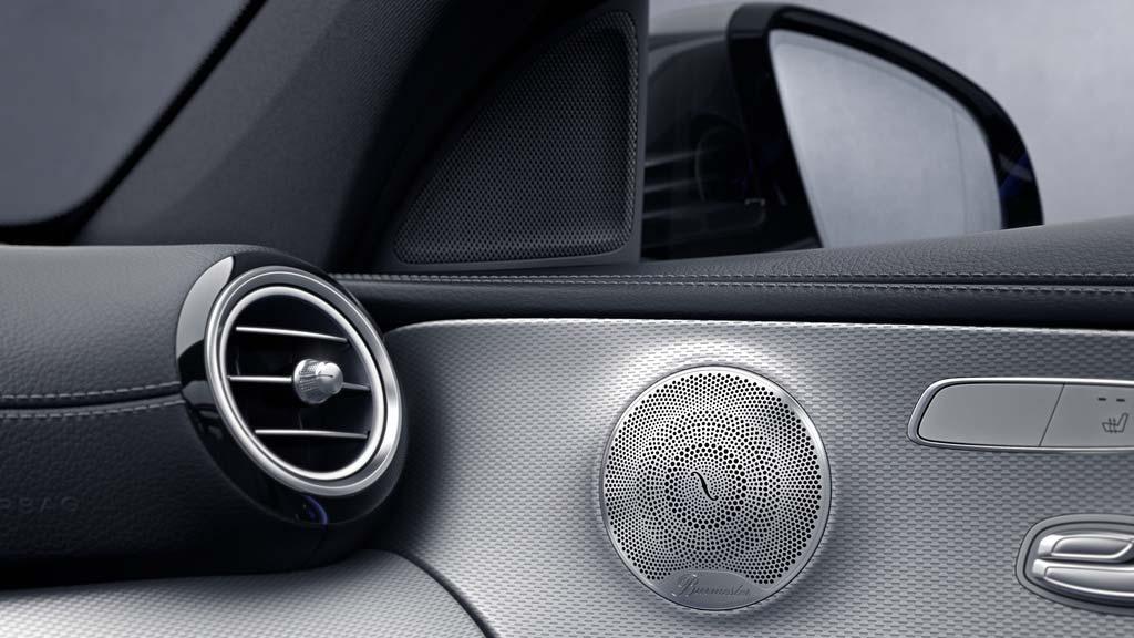 Audio Systems Burmester Surround Sound (Included in the Premium Package) Overview 13 high-performance speakers Four tweeters, one in each door Four mid-range speakers, one in each door Three