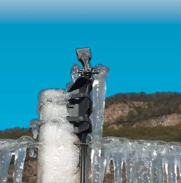 0 m above the target AMOUNT OF WATER (m 3 /ha/hr) REQUIRED BY FLIPPER FROST PROTECTION SYSTEM* AND WATER SAVING COMPARED TO CONVENTIONAL 40 m 3 /ha/hr SYSTEM Nozzle color Vineyard