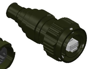 ITS303 SuperSeal MIL-DTL-5015 Reverse-Bayonet Connectors with Front
