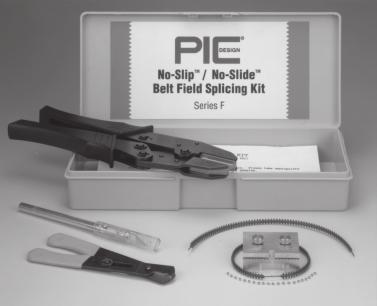 BELT SPLICING KIT Belt splicing in the field is possible for NO-SLIP & NO-SLIDE positioning and timing belts when the appropriate splicing kit is used.
