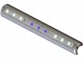 LED LIGHTS HARD WIRED LED LIGHTS FEATURES: 108 LEDs lights 300 Lumens white light / 150 Lumens colour light 100,000-hour operating life Light tube & connection sealed FEATURES: Polished anodized