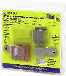FEATURES: Easy to install 4 ATO /ATC fused circuits Mounts on the battery terminal stud Screw terminals for securing wires Four nylon insulated ring terminals included Insulated cover included