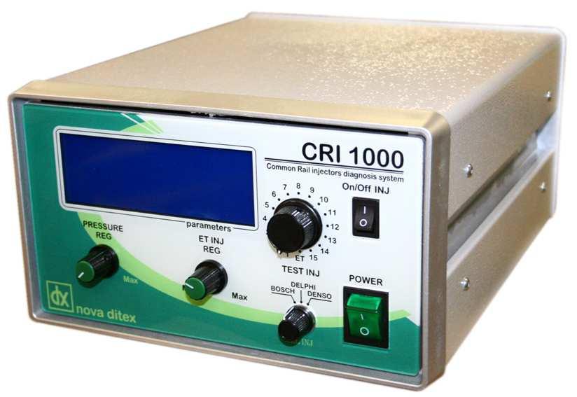 CRI1000 DX79731 Solenoid CR Injectors Tester This equipment is suitable to ISO norm, efficient Diesel test benches. Made by DITEX TECHNOLOGIES S.R.L. Copyrights reserved.