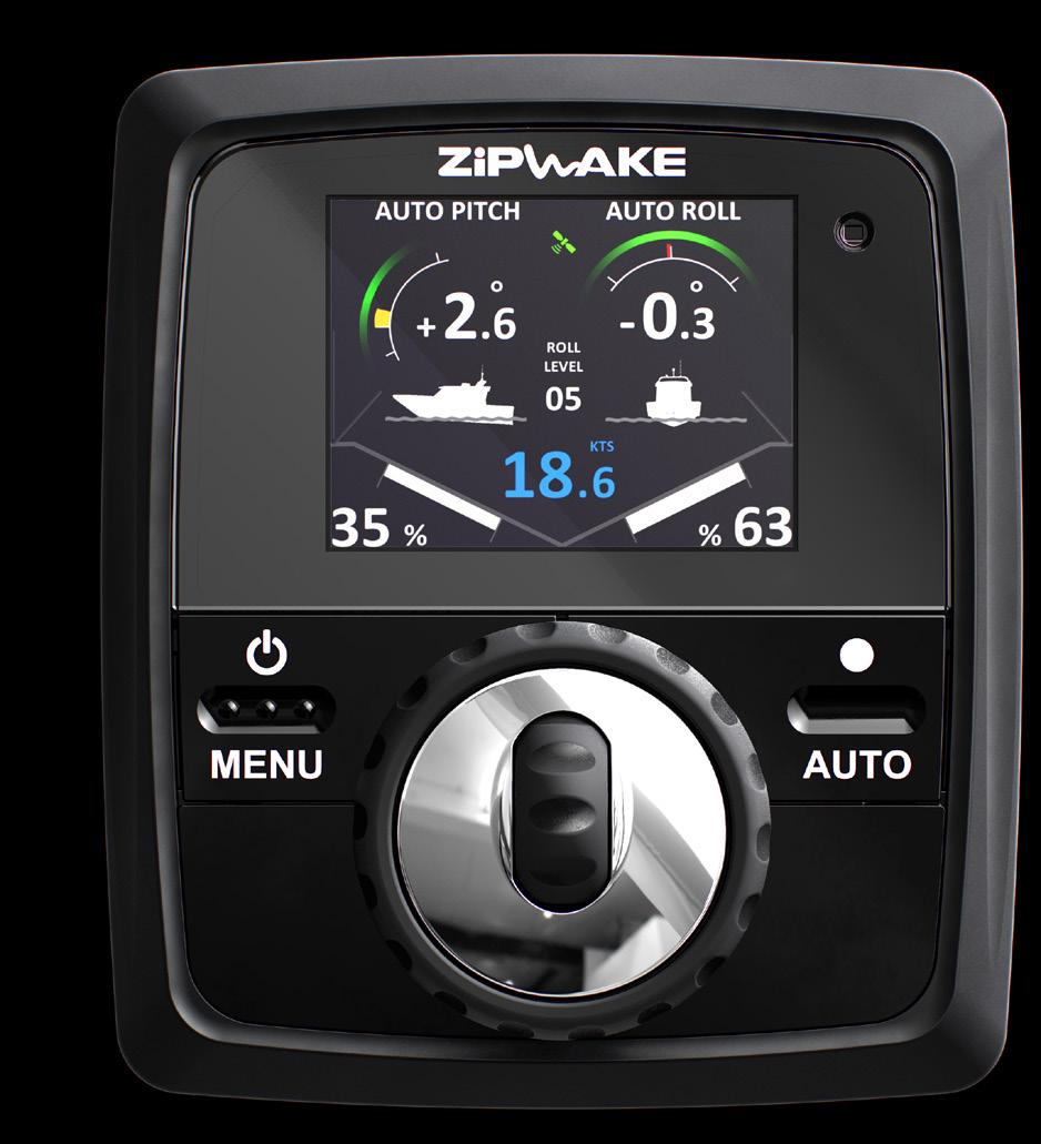 3 CONTROL PANEL Zipwake s stylish control panel is carefully designed to be user-friendly and intuitive to allow the driver to focus on the right thing enjoying the boat ride!