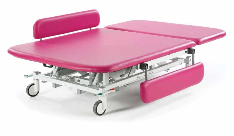 optional accessories and colour options Model ST4642 with optional side support rails and hand support loops.