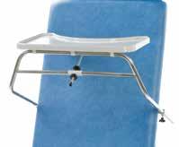 feet fixation points, straps included Lowers to wheelchair height for ease of patient transfer Tilt angle inclinometer fitted as standard Supplied with patient handgrips and set of harnesses 60mm