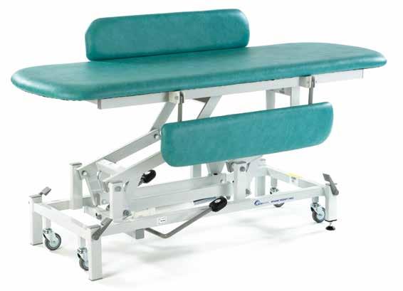 130cm Small 152cm Medium 186cm Large Height range 41cm to 94cm Therapy Large Hygiene Table Therapy Small & Medium Hygiene Tables For environments such as special schools, where many of the children