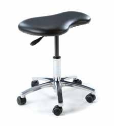 See page 55 for all colours 6109 Mobile Therapy Stool Height range of 48cm to 60cm.