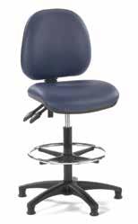 6101 High Operators Chair High model with height range of 59cm to 84cm.