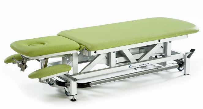 +40-25 52cm 134cm Height range 45cm to 98cm Therapy 2 Section Plus Head Couch The plus head design is ideal for neck mobilisation as well as manual traction techniques.