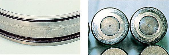 Improve sealing performance (to prevent infiltration of foreign matter) Take care of operate smoothly Spalling Score accompanying seizing. Mounting score in axial direction.