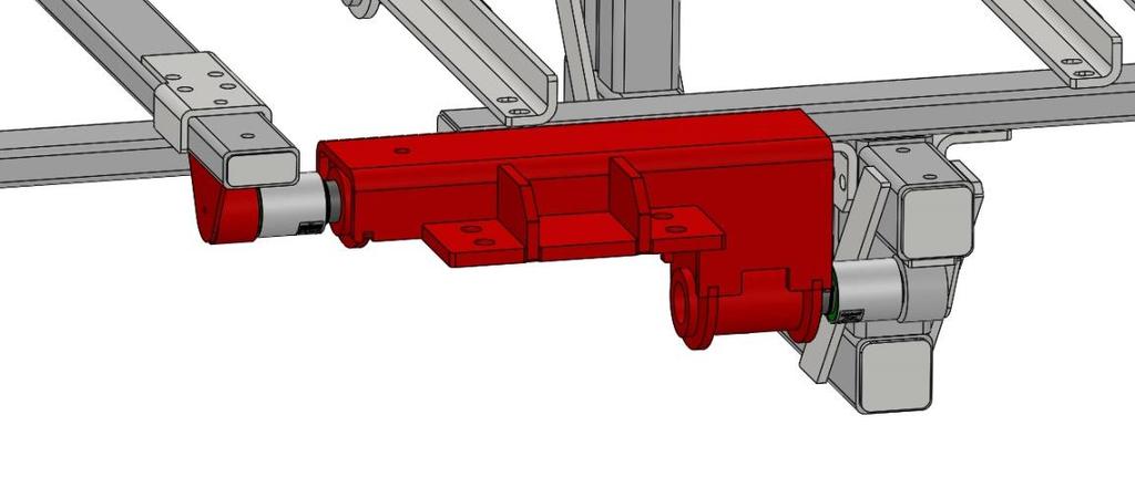 . Install the front loadcell (400061) into the front of the left rear axle bracket.