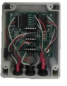 Junction Box Installation JUNCTION BOX MOUNTING 6 Hole Junction Box The 6-hole junction box has a circuit board with terminal blocks that sum the inputs of the load cells and send the signal to the