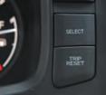 Outside temperature, Odometer, Trip meter To toggle between the different displays: Press the SELECT